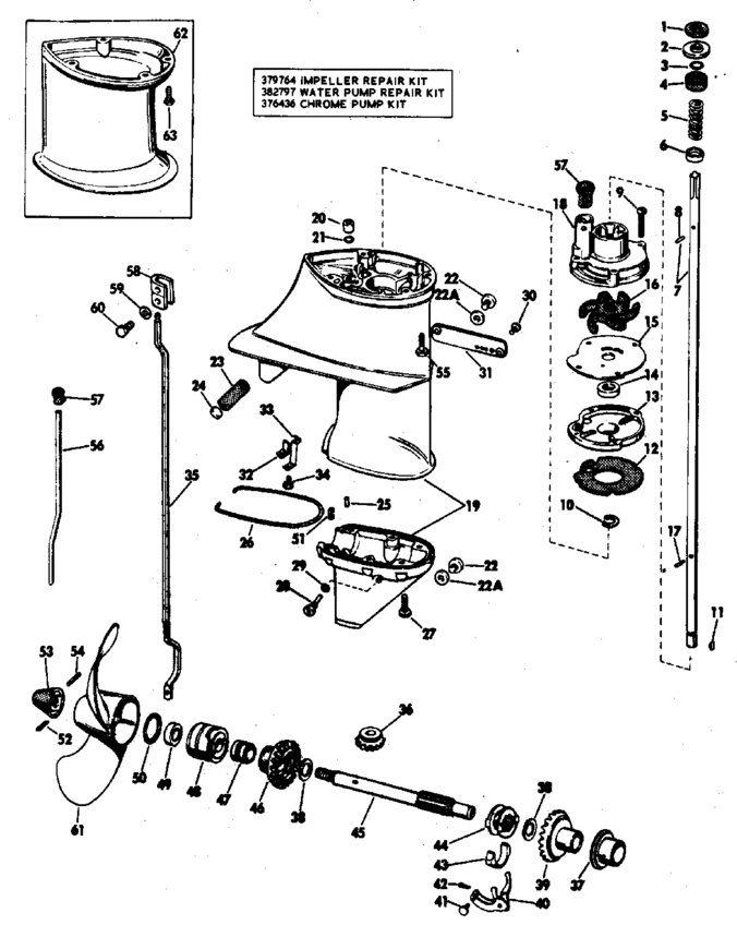 25 Hp Johnson Outboard Water Pump Diagram
